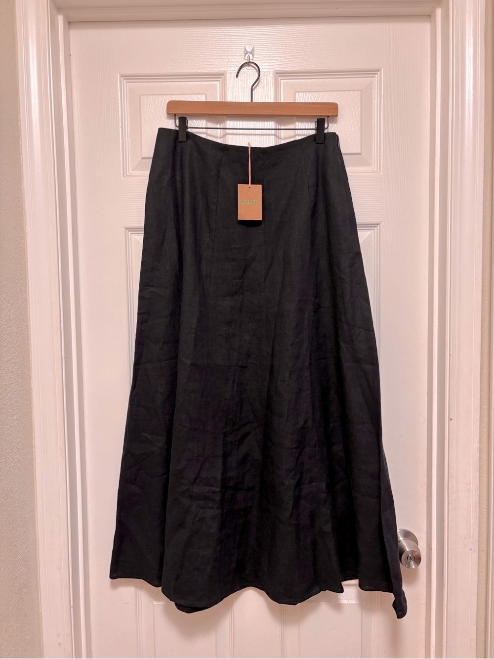 NWT Boden Miriam Linen Maxi Skirt in Black - Picture 6 of 10